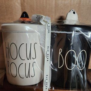 NWT Halloween canister set Black/white